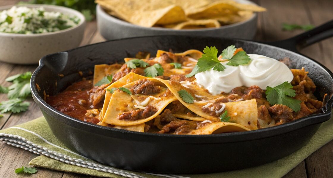 Beef and Cheese Enchilada Skillet