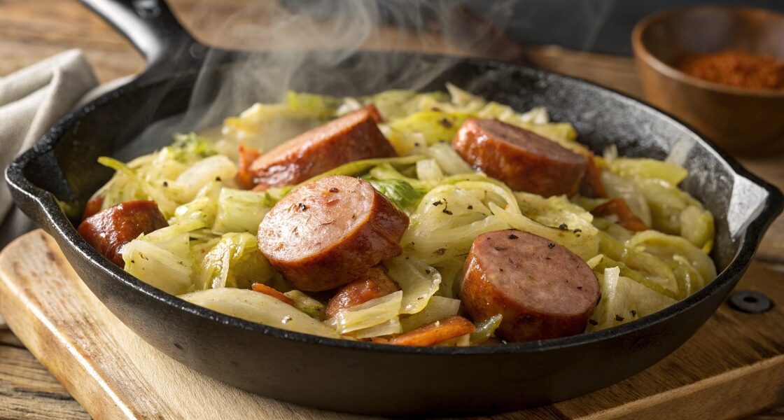 Cabbage and Kielbasa Skillet