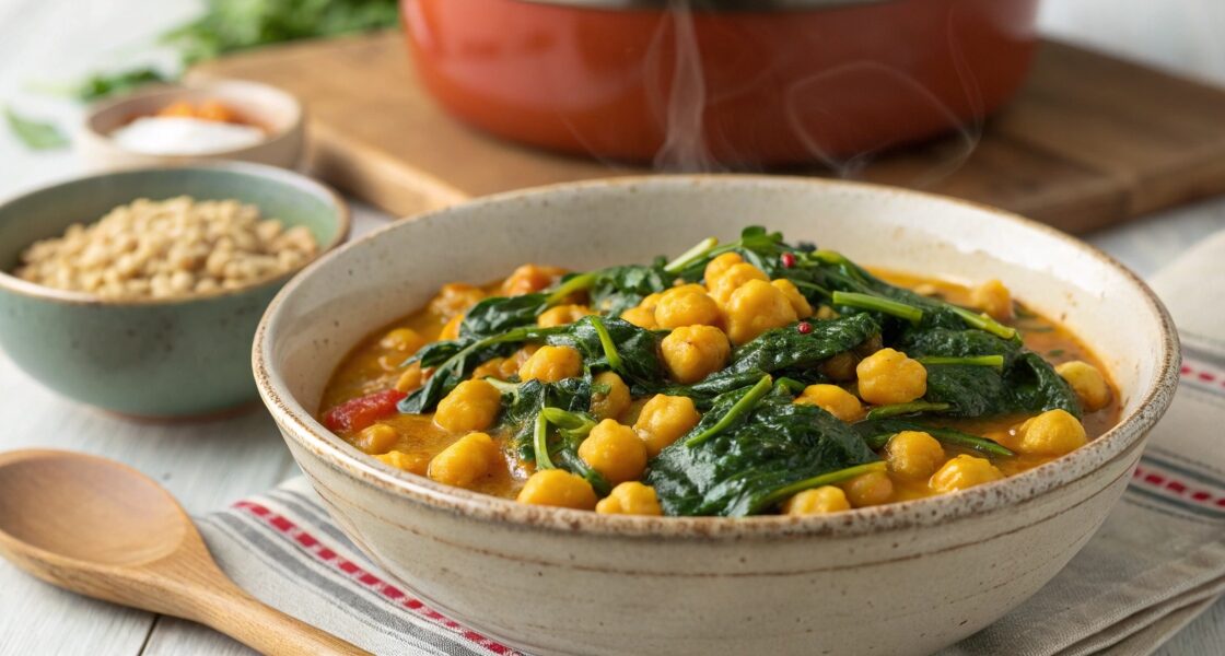 Chickpea and Spinach Curry