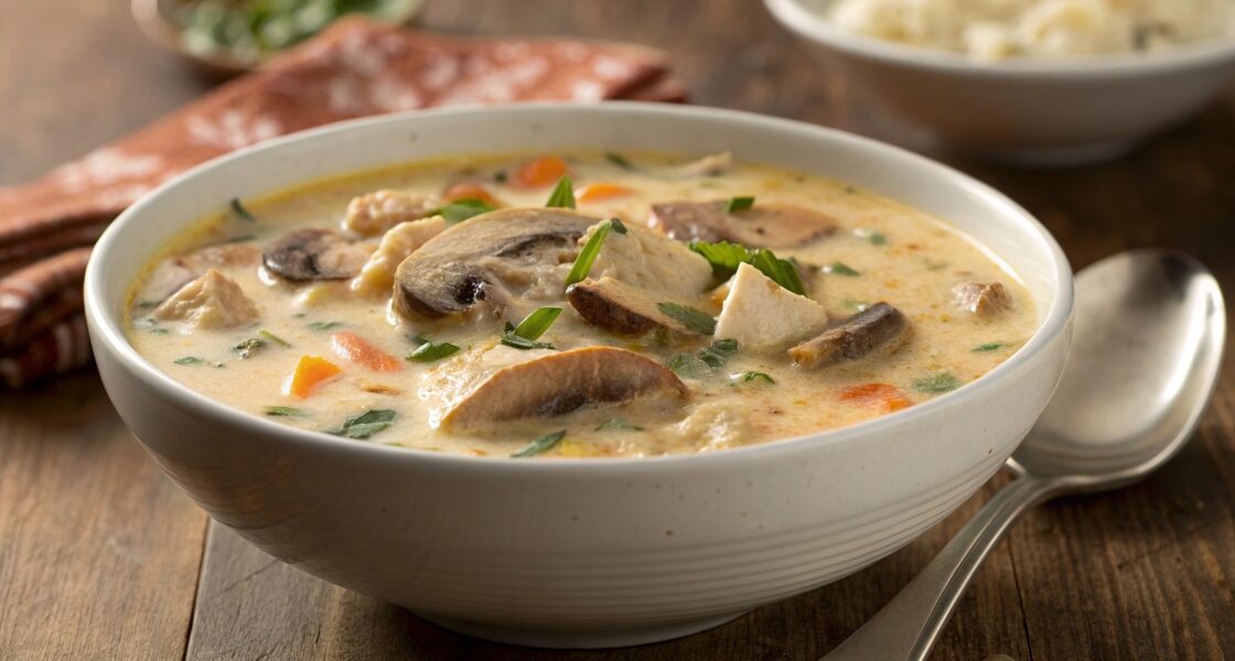 Creamy Chicken and Mushroom Soup