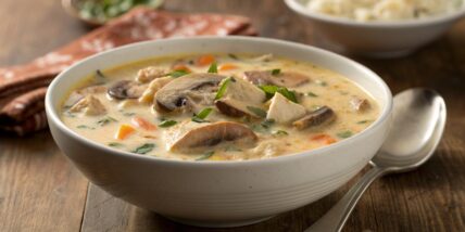 Creamy Chicken and Mushroom Soup