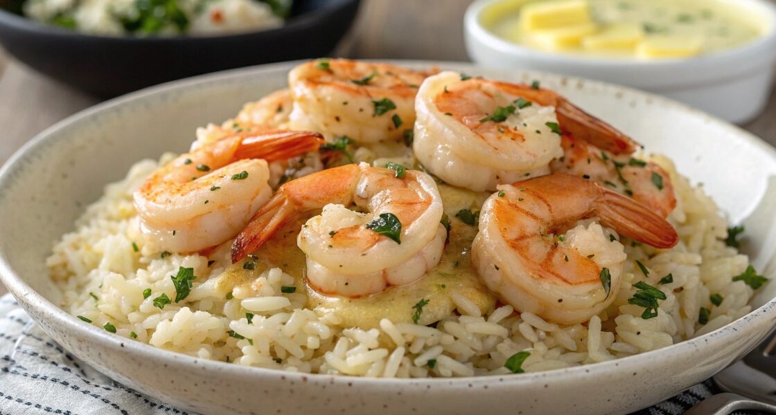 Garlic Butter Shrimp and Rice