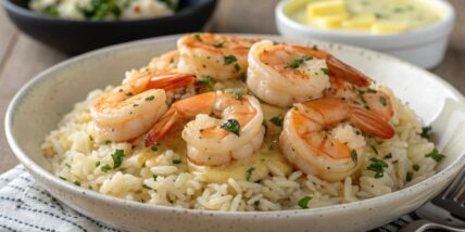 Garlic Butter Shrimp and Rice