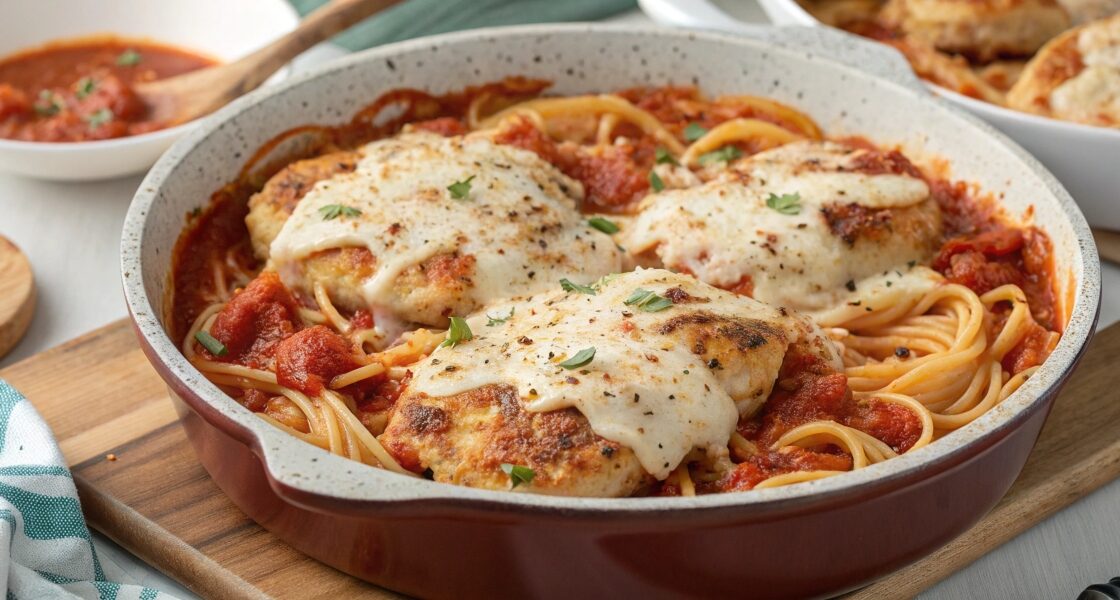 One-Pot Chicken Parmesan Pasta