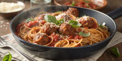 One Pot Spaghetti and Meatballs