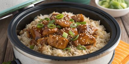 Instant Pot Chicken Teriyaki Rice A one-pot meal with tender chicken, rice, and teriyaki sauce.