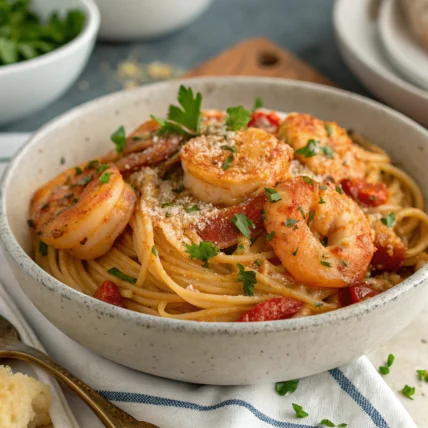 Instant Pot Cajun Shrimp Pasta