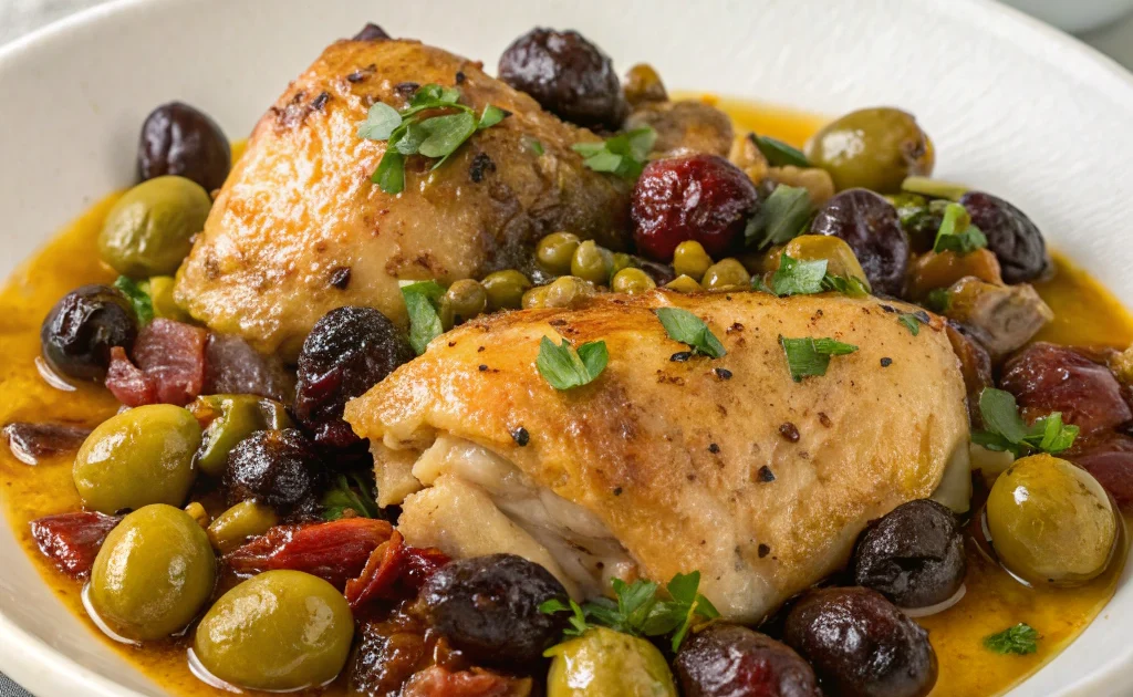 Instant Pot Chicken Marbella Mediterranean Chicken with Olives, Prunes, and Capers