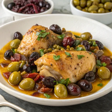 Instant Pot Chicken Marbella Mediterranean Chicken with Olives, Prunes, and Capers